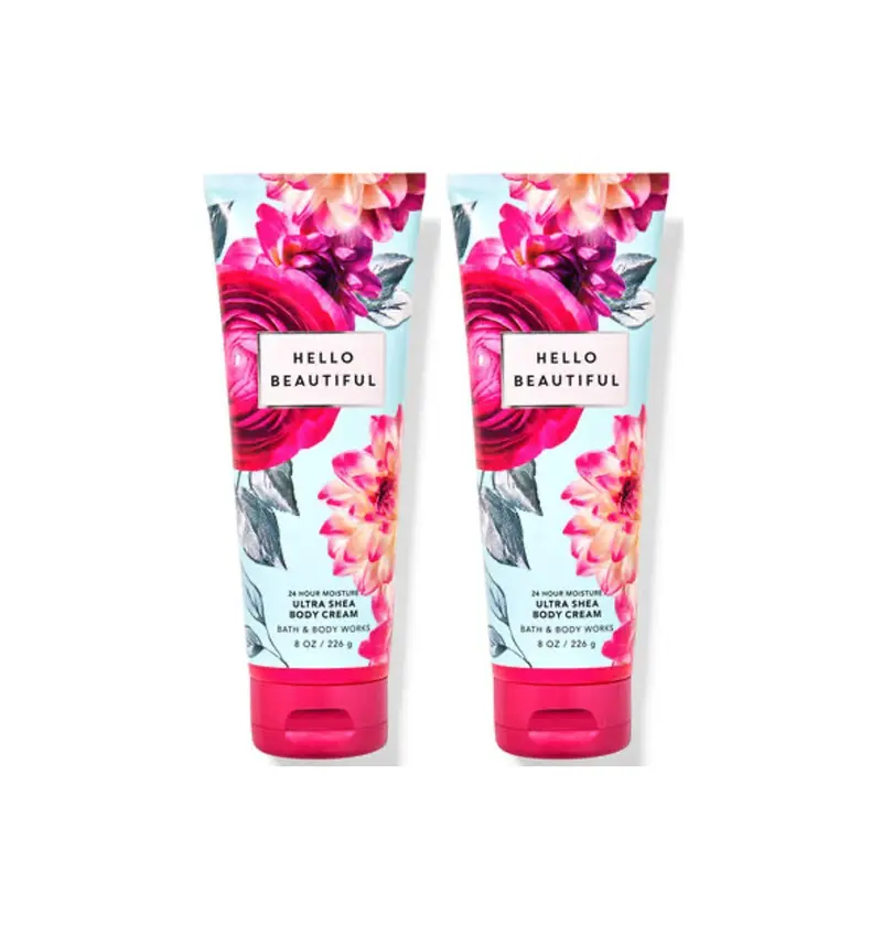 Bath & Body Works Hello Beautiful – Coffret Hydratation Ultime pour le Corps 2x237 ml