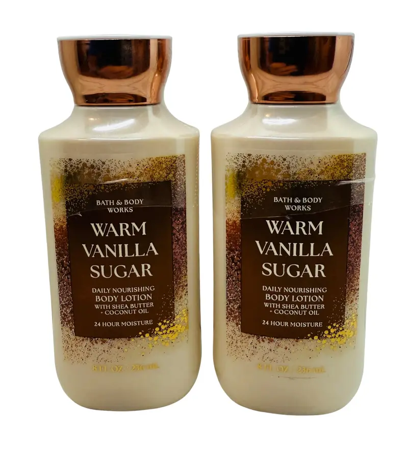 Bath & Body Works Lait Corporel Warm Vanilla Sugar – Lot de 2, 8 oz