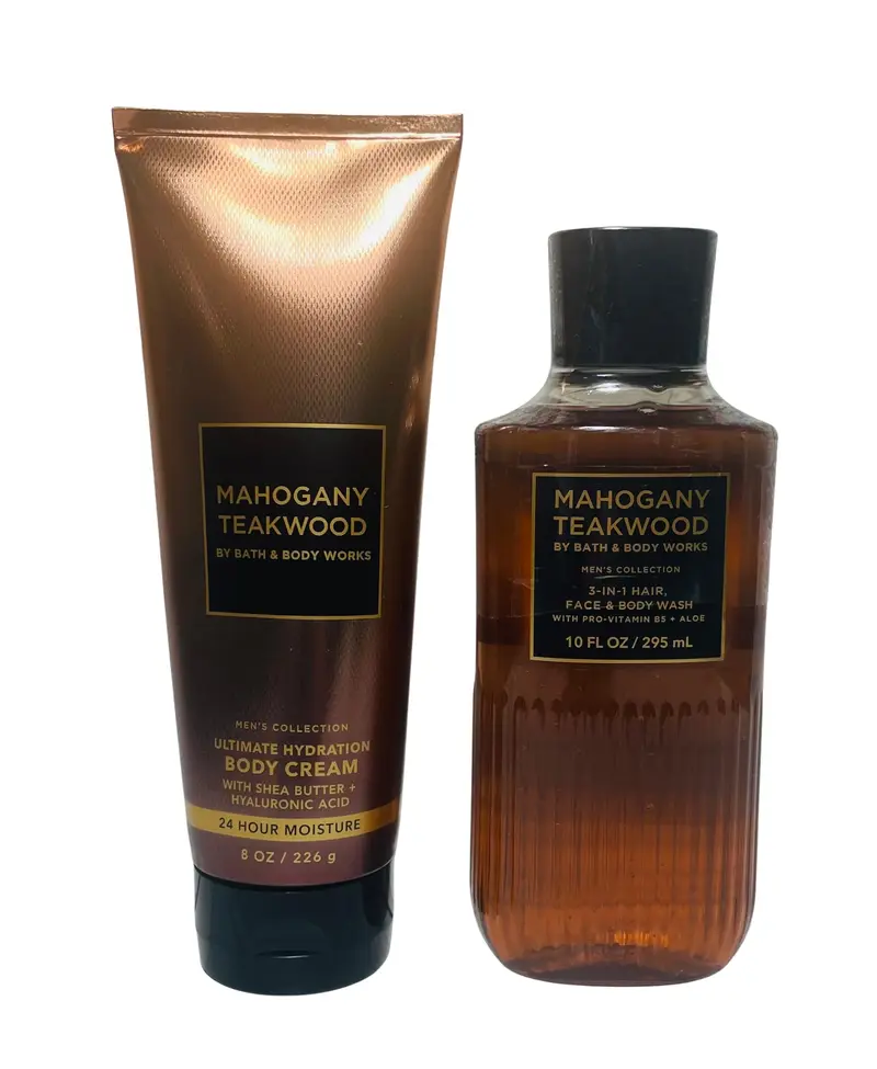 Bath & Body Works Mahogany Teakwood – Ensemble deux pièces