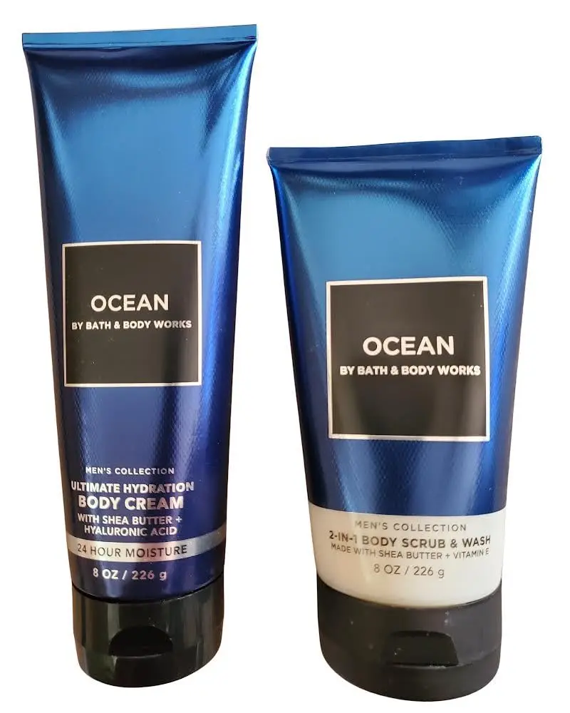 Bath & Body Works Océan – Crème hydratante ultime et gommage corporel 8 onces