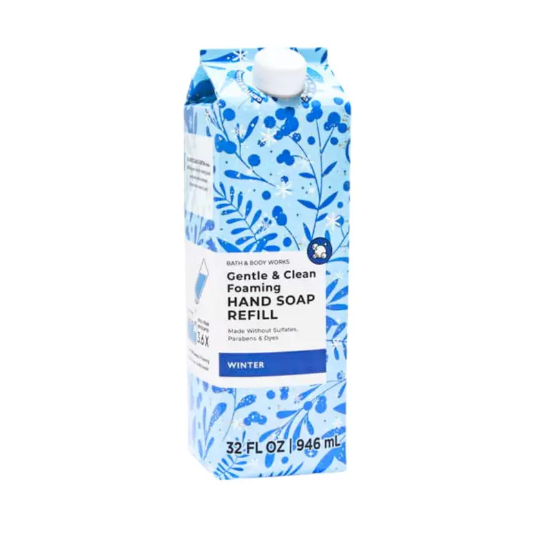 Bath & Body Works Refill Savon Moussant Main Doux et Propre Hiver – 32 oz