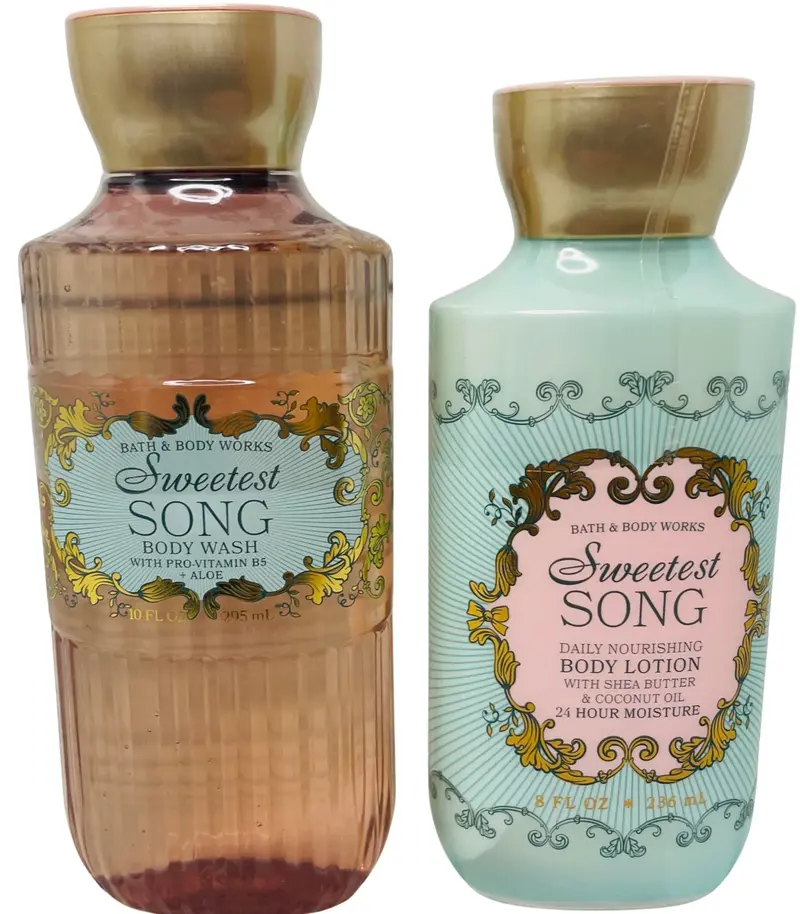 Bath & Body Works Sweetest Song Coffret Gel Douche et Lotion – 2 Pièces