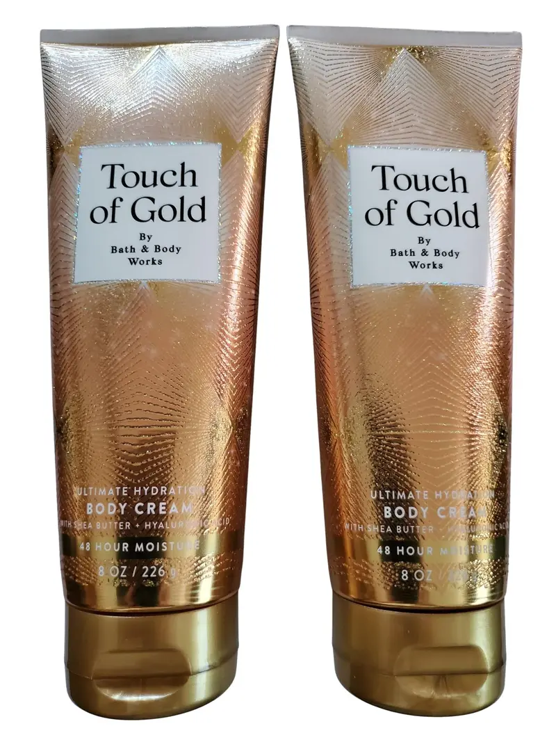 Bath & Body Works Touch of Gold – Crème Hydratante Ultime 8 onces, Pack de 2