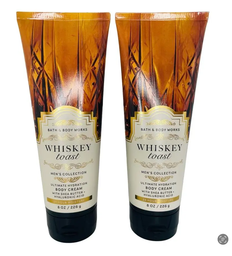 Bath & Body Works Whiskey Toast Crème Hydratante Ultime 2x8 onces – Hydratation et Parfum