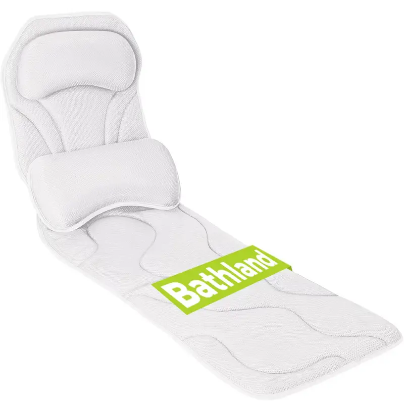 Bathland Oreiller de Bain Tout le Corps – Grand, 168 Ventouses, Tissu 5D