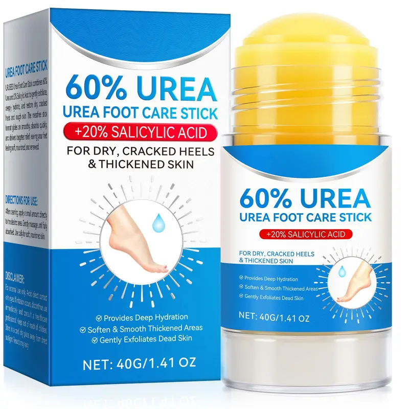 Bâton crème pieds IRSRDOQU à l’urée 60% et acide salicylique 2% – Hydratation ciblée et soin des zones sèches