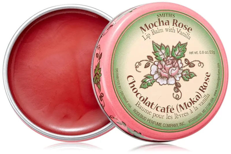 Baume à lèvres Rosebud – Mocha Rose, 8 onces | Soin polyvalent Rosebud Salve