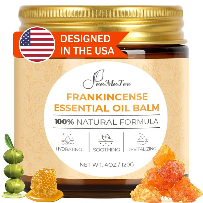 Baume FeeMeFee encens 4oz – Soin hydratant à l’encens et myrrhe pour peau sèche