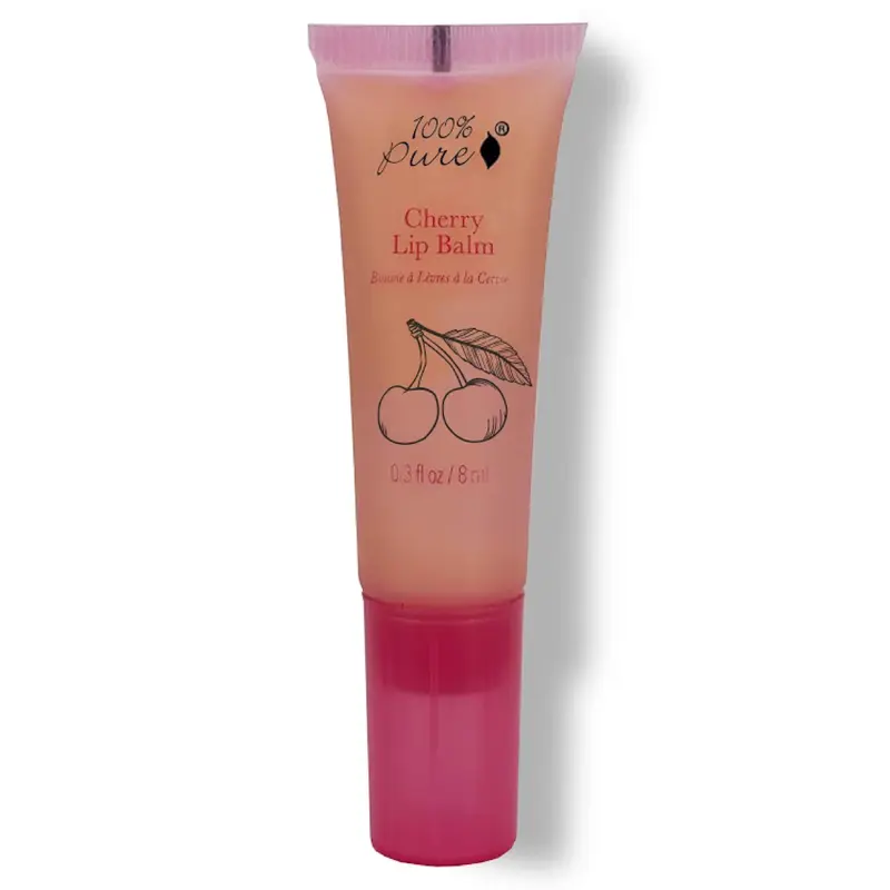 Baume Lèvres Cerise Bio 100% PURE – Hydratant et Apaisant, Naturel, 8,5 g