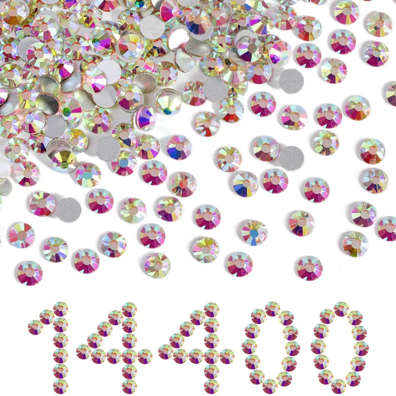 Beadsland Strass Flatback AB SS16 3,8–4,0 mm, 14400 pièces – Décoration DIY
