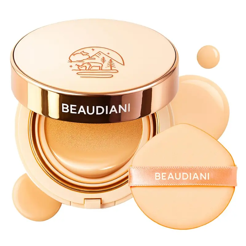 BEAUDIANI Natural Coverage – Cushion Maillage Tight Up (01 Light Beige) – Teint Korean Cushion