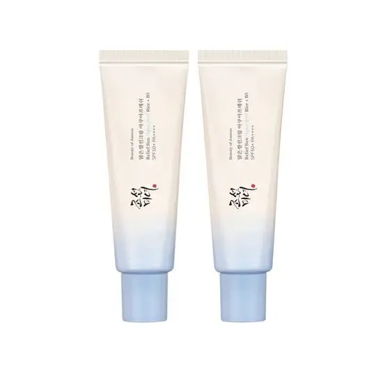 [Beauté de Joseon] Crème solaire Relief Sun Aqua-fresh au riz et à la vitamine B5 (SPF50+ PA++++) 50 ml x 2