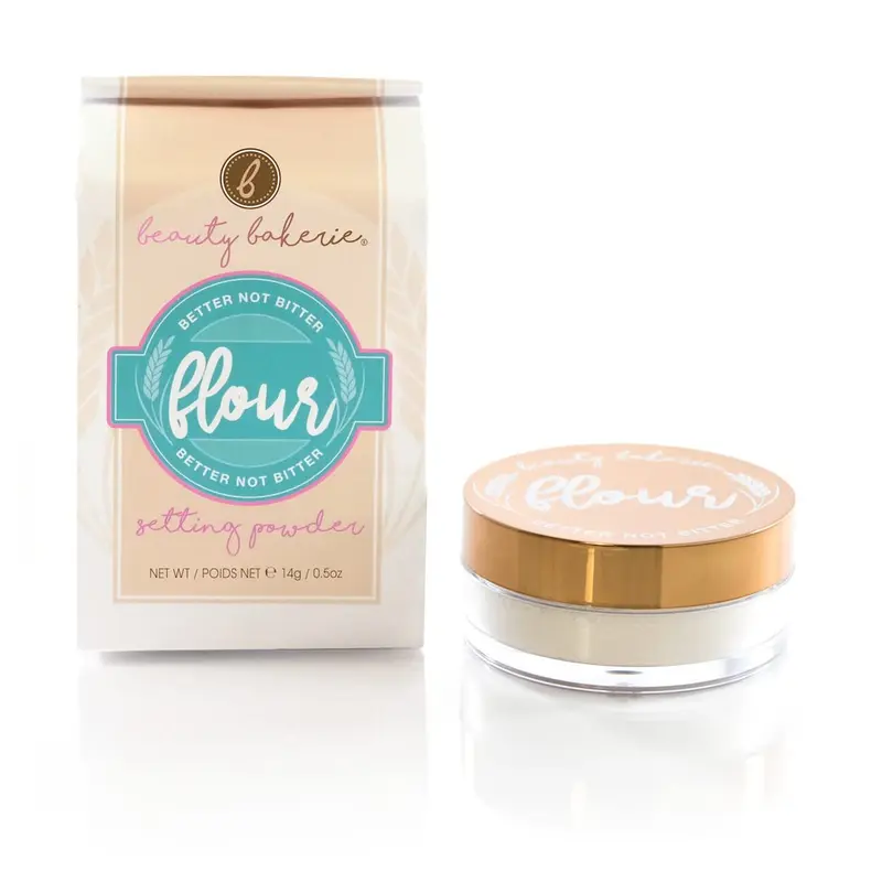 Beauty Bakerie Flour Poudre Fixatrice – Poudre Libre Translucide pour Fond de Teint, Fini Mat Longue Tenue, Idéale pour Baking et Floutage, 0,5 oz, Teinte Avoine