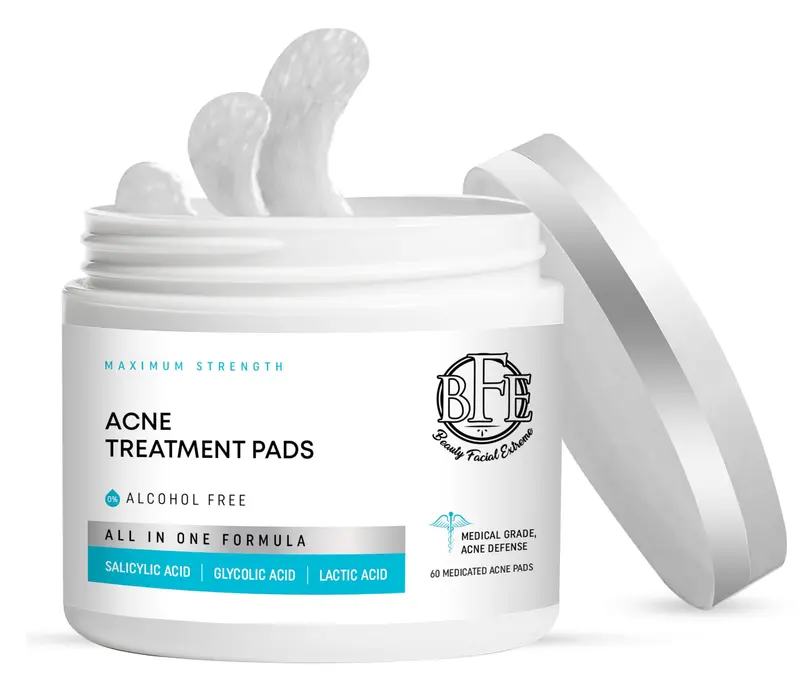 Beauty Facial Extreme – Tampons exfoliants anti-acné pour une peau plus nette et équilibrée