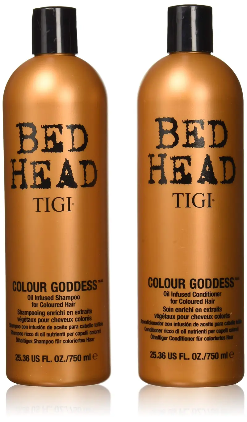 Bed Head Colour Goddess Duo – Shampoing et Après-Shampoing Infusés à l’Huile (25,36 oz / 720 ml)