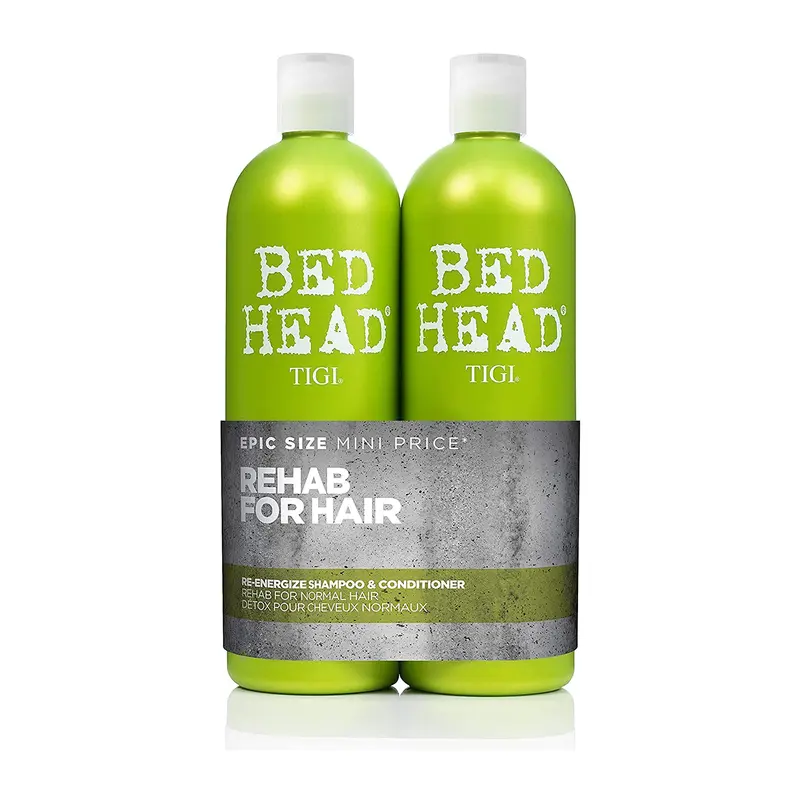 Bed Head par TIGI Urban Antidotes Re-Energize Shampoing et Après-Shampoing – 2 × 750 ml