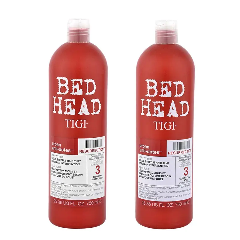 Bed Head par TIGI Urban Antidotes Resurrection – Shampooing et Après-Shampooing pour Cheveux Endommagés (2 x 750 ml)
