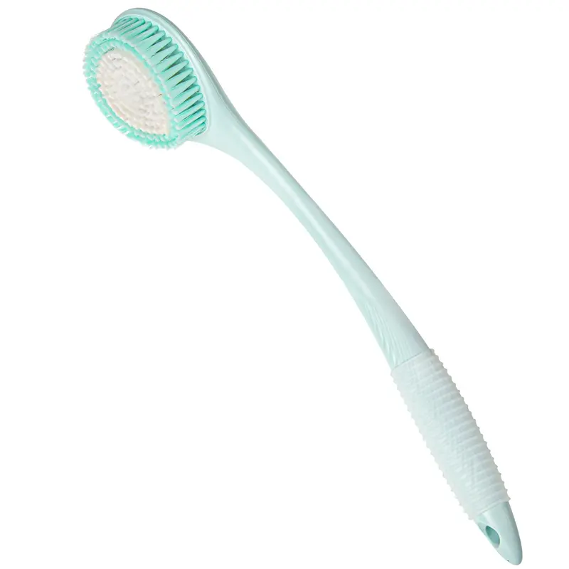 BEDELITE Brosse Douche Dos Longue – Poignée 16,4 pouces Anti-glisse (Bleu)