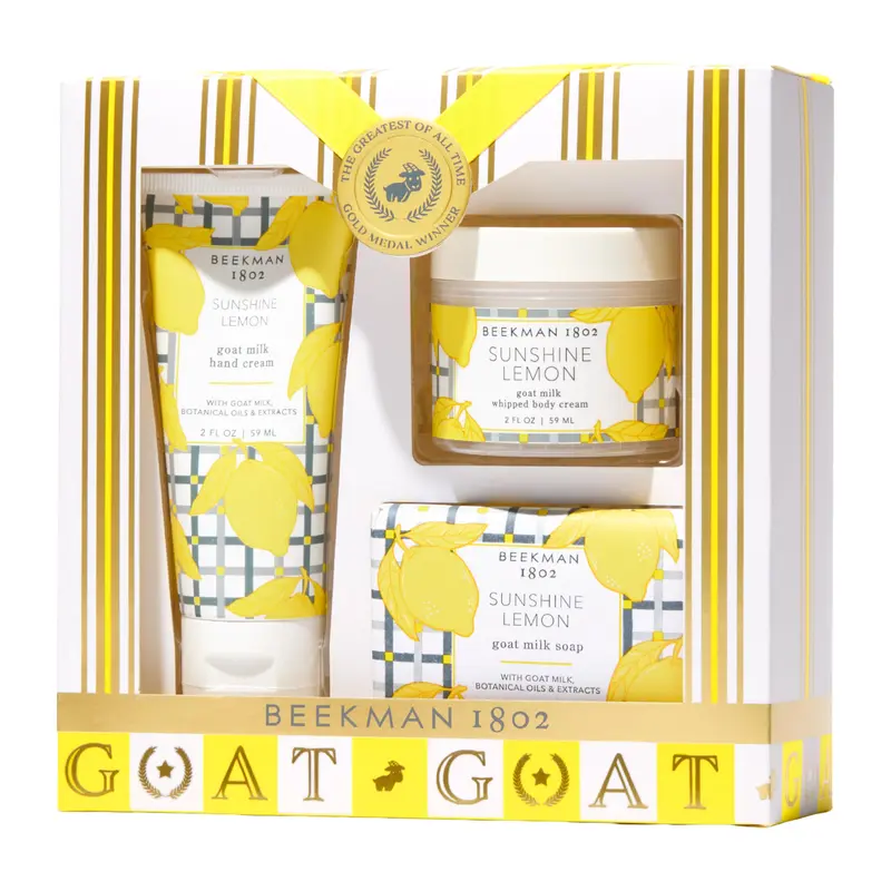 Beekman 1802 Best of the Zest – Coffret 3 pièces Soins Corps Citron Soleil