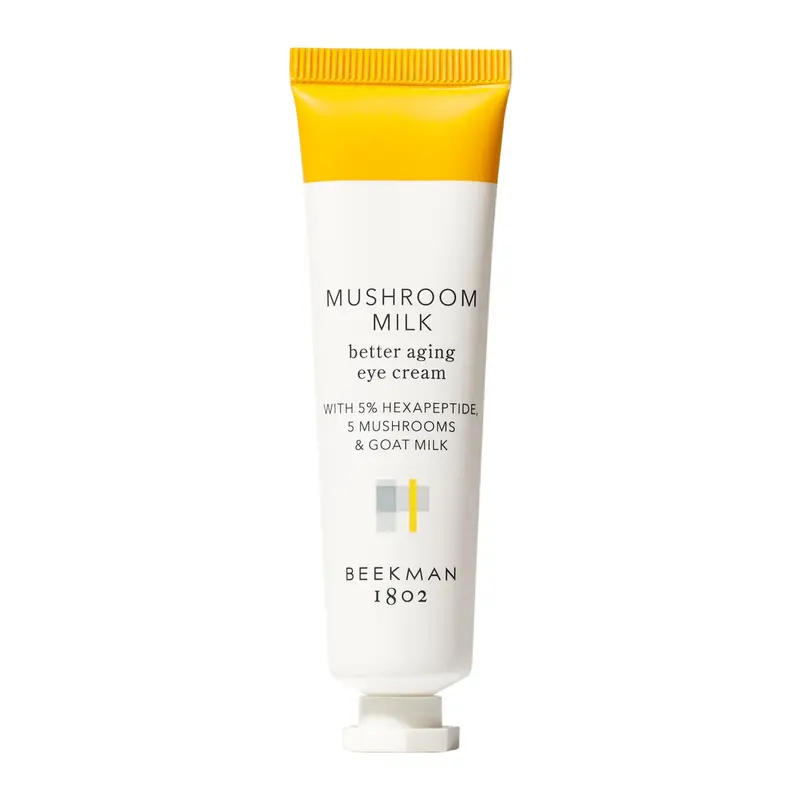 Beekman 1802 Crème Yeux Lait de Chèvre et Champignons — Anti-âge, Sans parfum, Non testé sur les animaux
