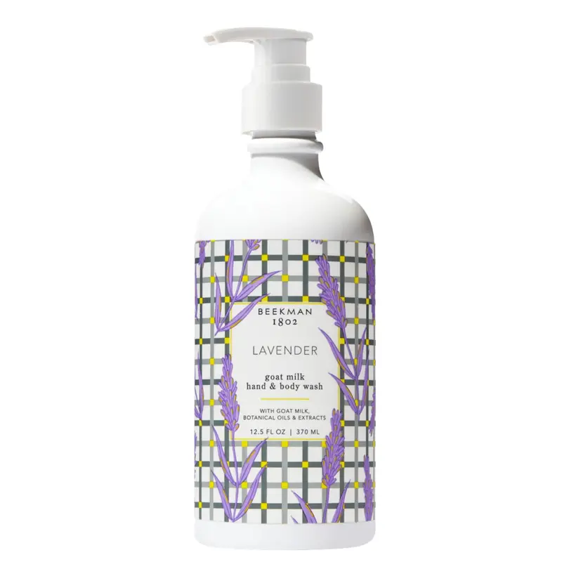 Beekman 1802 Lait de Mains au Lait de Chèvre – Lavande, Doux et Hydratant – Non testé sur les animaux – Pompe prête à l’emploi – 12,5 oz