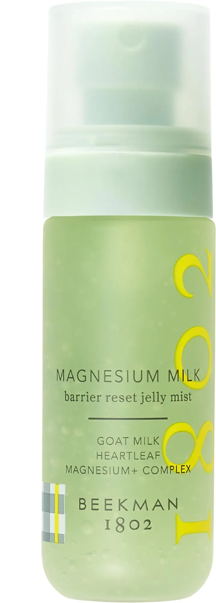 Beekman 1802 Magnesium Milk Barrier Reset Jelly Mist – Brume hydratante sans parfum pour peau sensible | 59 ml