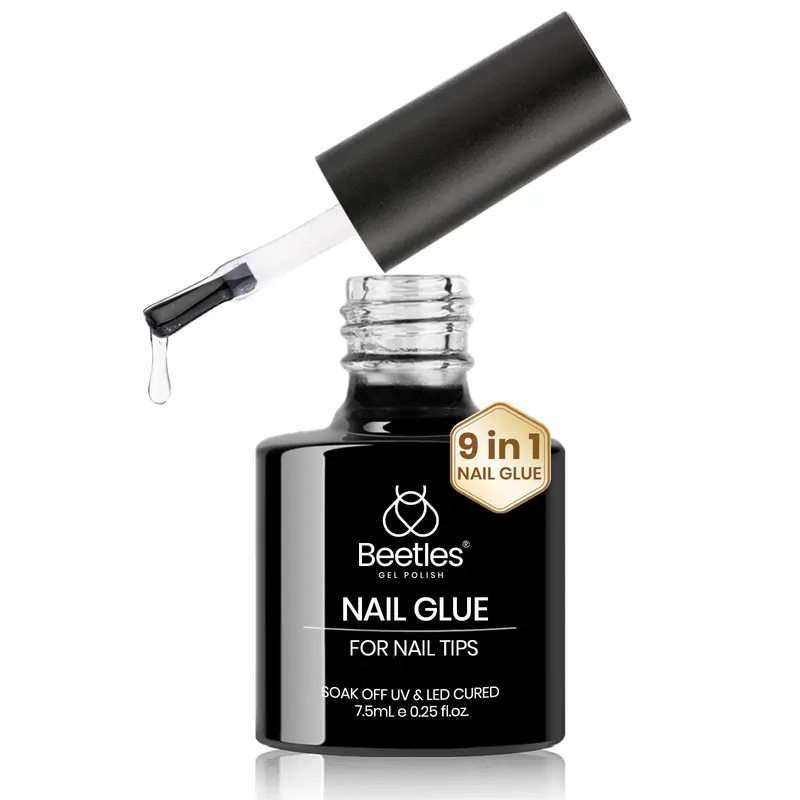Beetles 9 en 1 Gel Colle pour Ongles — Extension UV, Tips et Acrylique Transparent