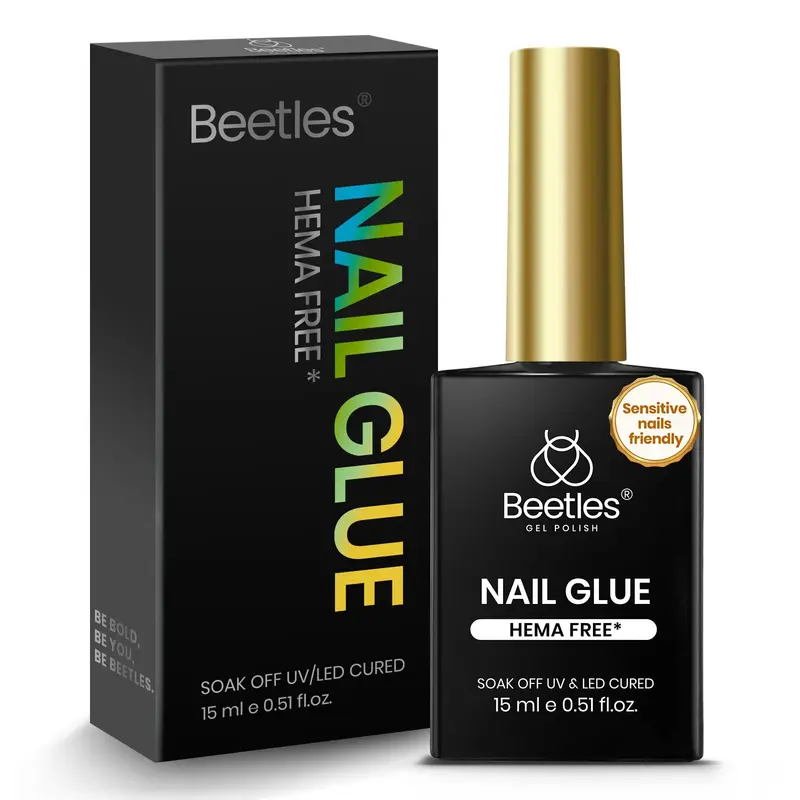 Beetles Colle Gel 15ml Sans HEMA ni TPO – UV pour Ongles et Extensions
