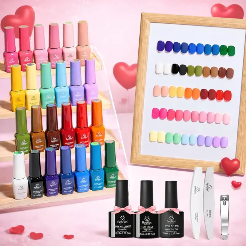 Beetles Gel Polish – Collection Saisons Impressions, 25 couleurs UV pour ongles