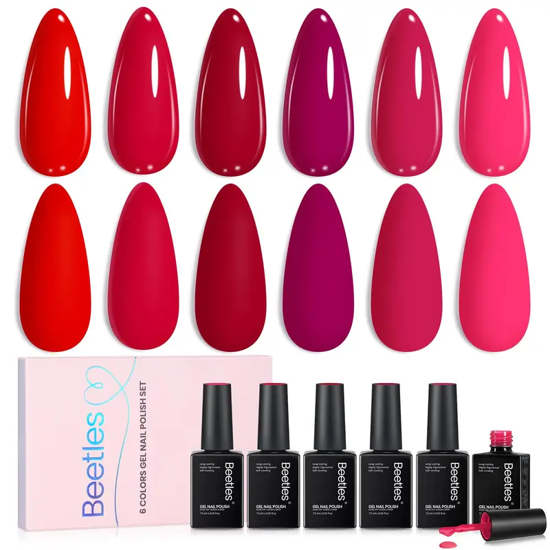 Beetles Vernis Gel Rouge – Horizon Pourpre