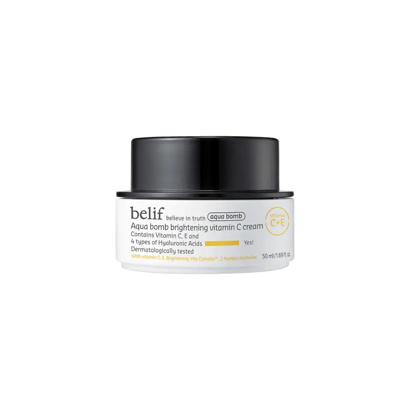 belif Aqua Bomb Crème Gel Vitamin C – Hydratation Intense et Acide Hyaluronique pour Tous Types de Peau