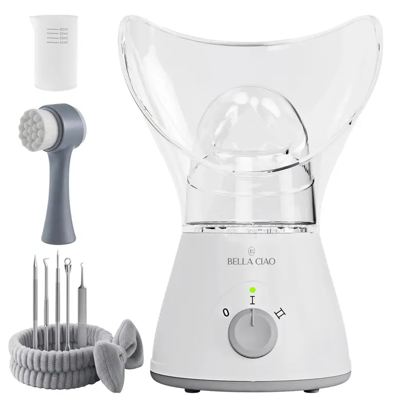 Bella Ciao – Ensemble vapeur faciale 11 pièces | Nettoyage en profondeur, hydratation et soin des pores – Kit beauté pour maison et voyage