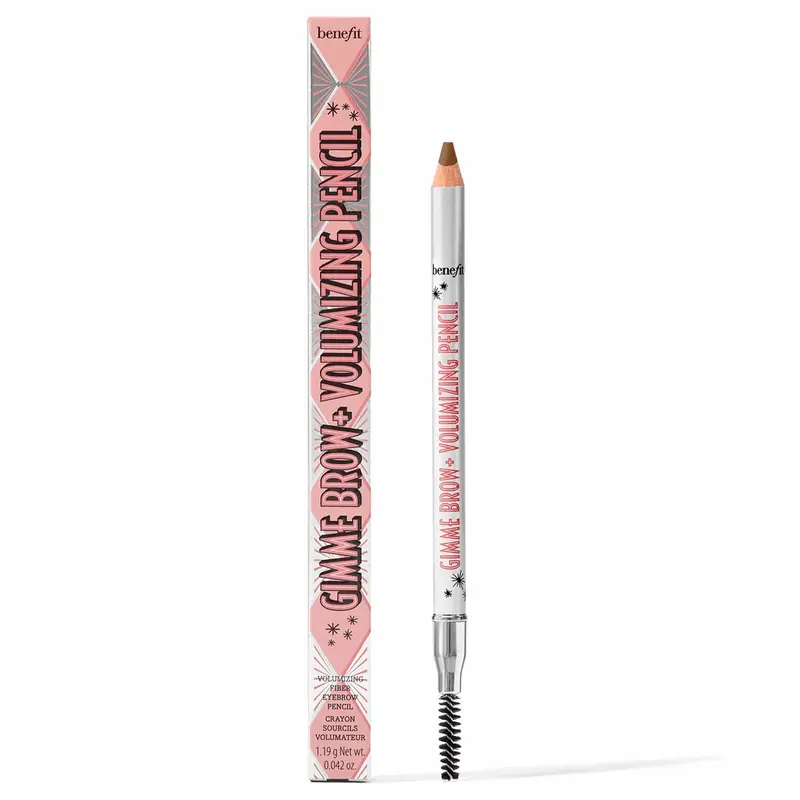 Benefit Gimme Brow+ – Crayon Sourcils avec Fibres et Poudre, Teinte Brun Chaud Moyen, 3,75, 0,04 oz (Pack de 1)