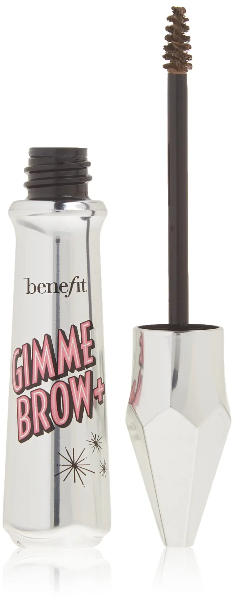 Benefit Gimme Brow+ Gel volumisant pour sourcils – Teinte 4 (Moyen Chaud Brun Profond), 0,1 oz