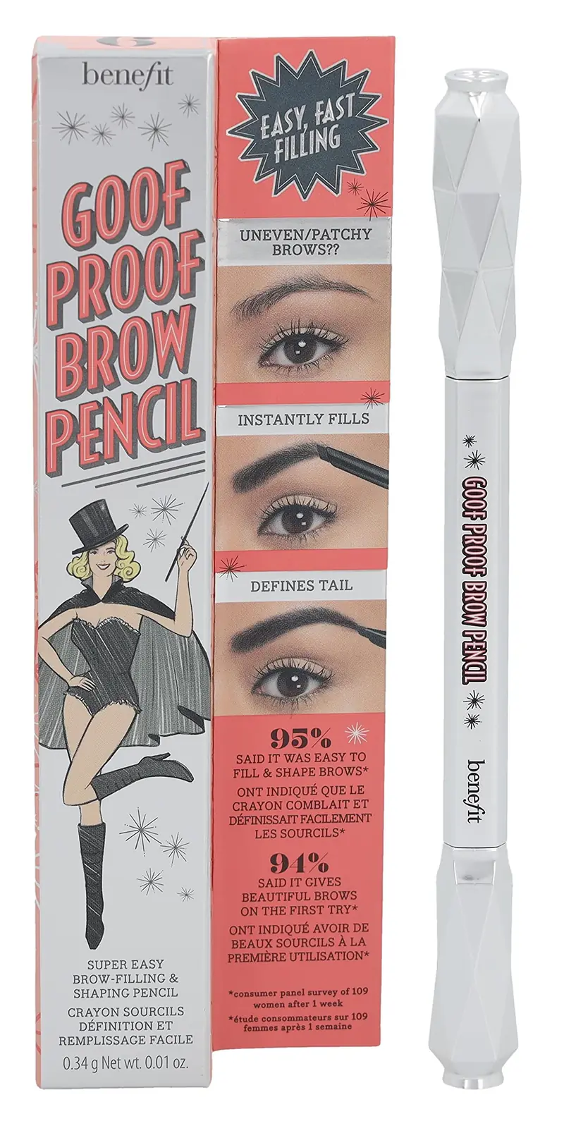 Benefit Goof Proof Crayon Sourcils No. 6 Profond – 0,28 g