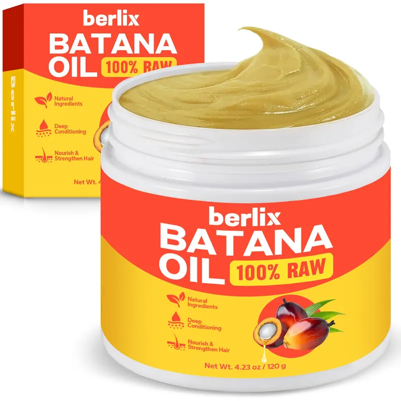 Berlix Pâte d’Huile Batana Pure et Naturelle — Soin Profond pour Cheveux, Croissance et Renforcement (4,23 oz)