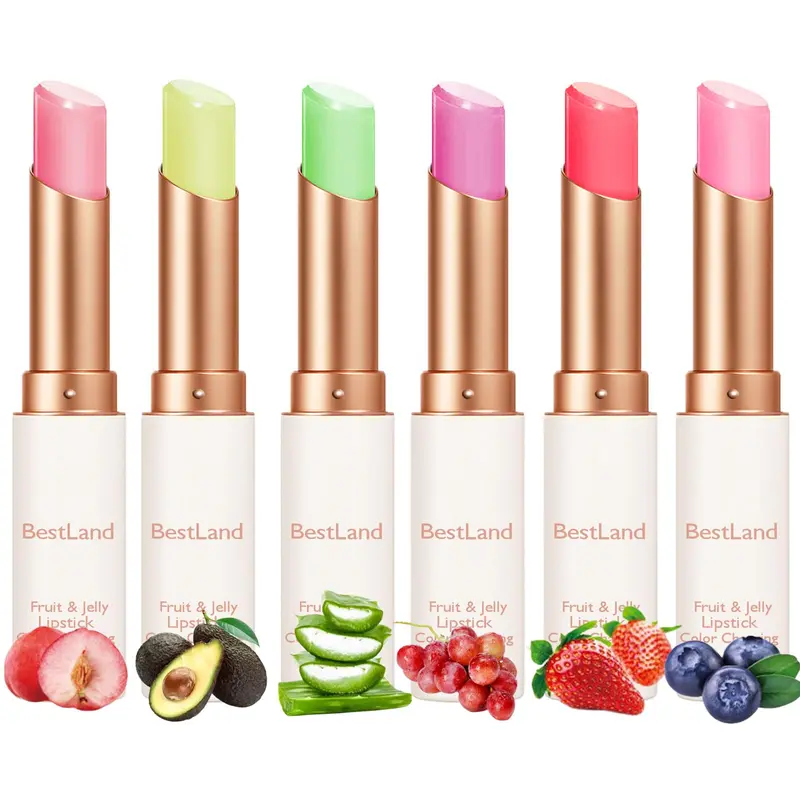 BestLand – Ensemble de 6 rouges à lèvres en gelée