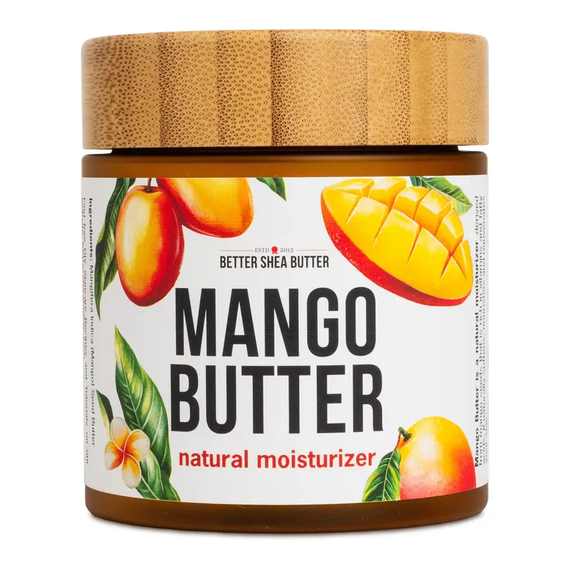 Better Shea Butter - Beurre de Mangue Pur 100% – Hydratant naturel pour peau et cheveux – 8 oz