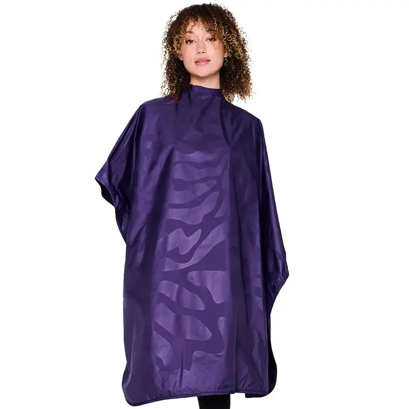 Betty Dain Cape de coiffure imperméable et résistante aux éclaboussures – Violet, 45x60 po