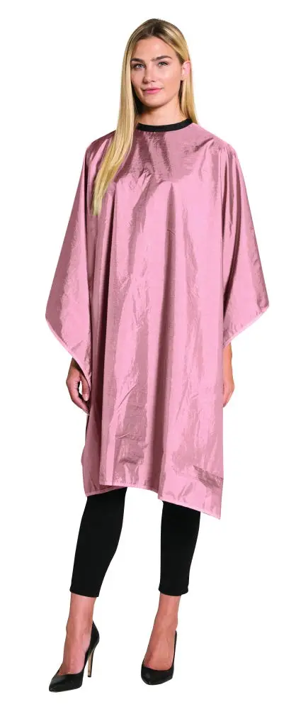 Betty Dain Reversi Cape Réversible – 2 Faces Rose et Noir, 127x152 cm