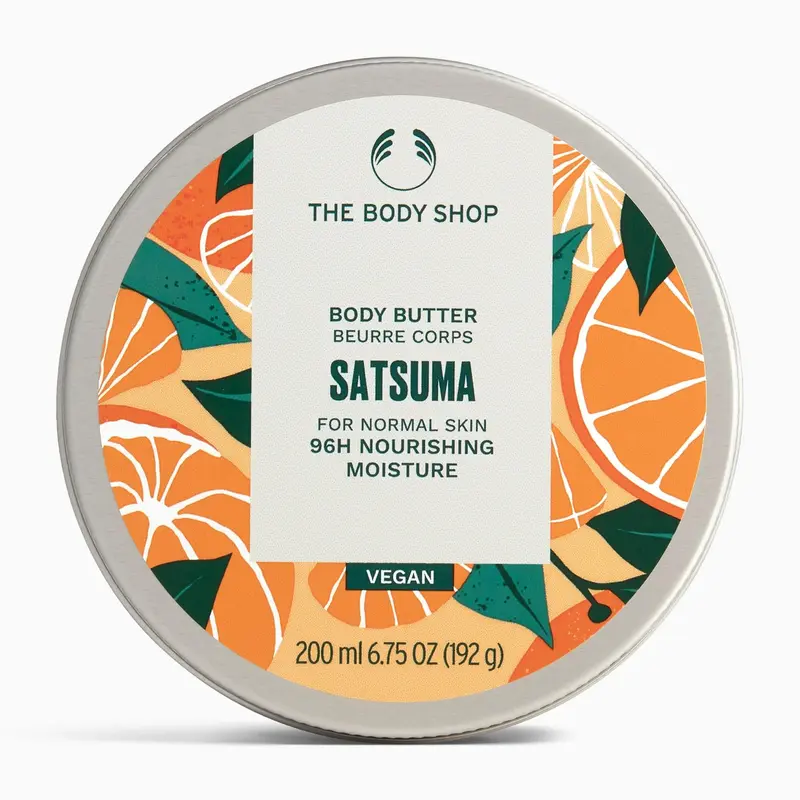 Beurre corporel Satsuma – Hydratation nourrissante pour peau normale – Vegan – The Body Shop – 190 g