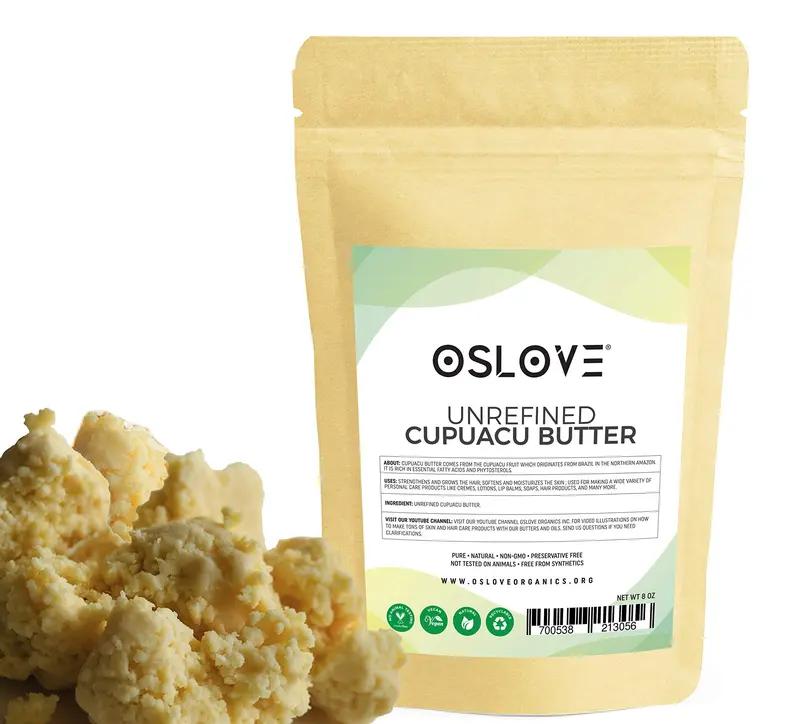 Beurre Cupuacu Oslove Organics – Pur et Naturel, 8 oz | Hydratant vegan