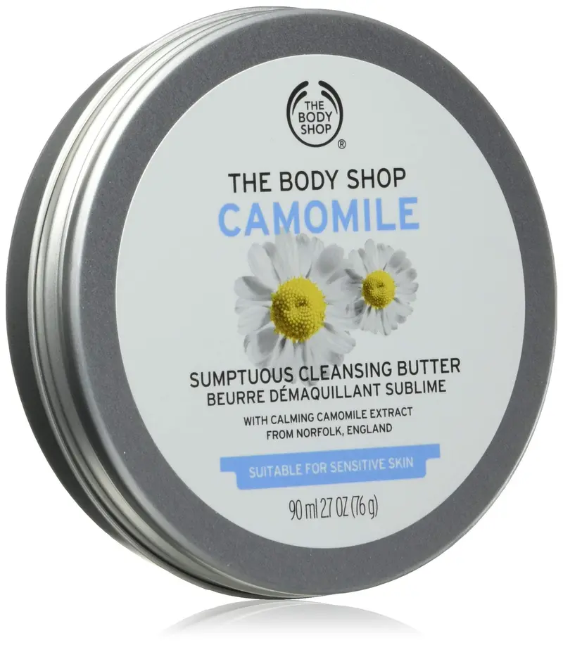 Beurre Démaquillant Camomille Somptueux The Body Shop – Démaquillage riche pour peau sensible, 80 ml