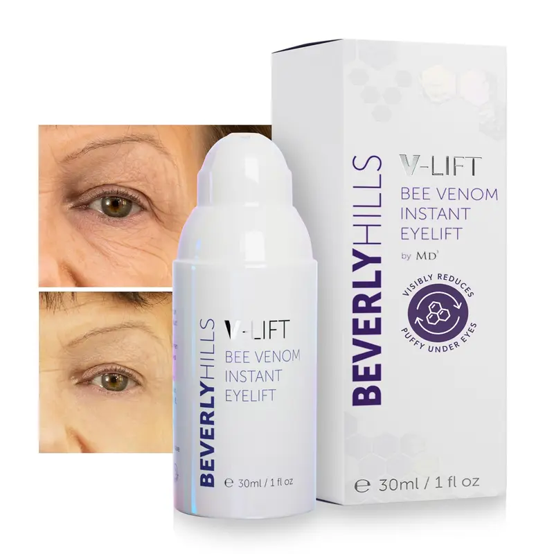BEVERLY HILLS V-LIFT Sérum Yeux – Venin d’Abeille, Rides et Cernes, 30 mL (120 jours)