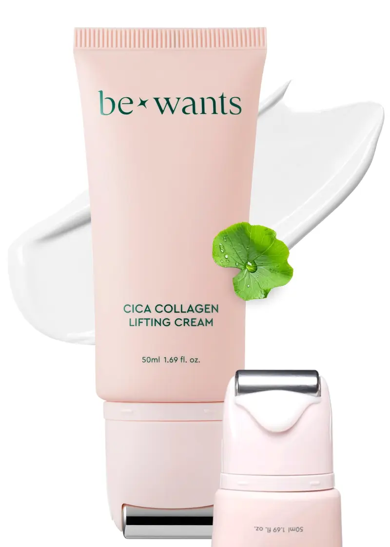 bewants Gua Sha Neck Cream Roller – Soin Contour du Cou Roll-On, Hydratation et Fermeté