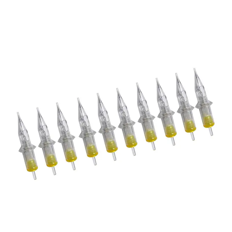 BIGWASP - 50pcs Cartouches Aiguilles Tatouage Jetables Mix 3RS 5RS 7RS 9RS 11RS (#12 Standard RS)