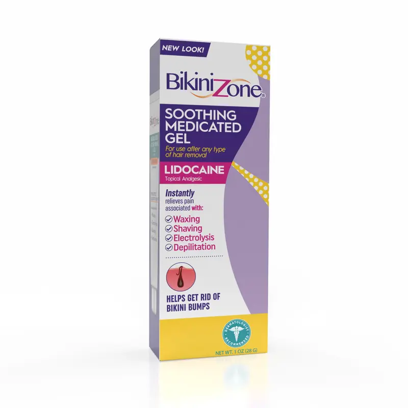 Bikini Zone Gel Après Rasage à Lidocaïne — Soulagement et Fraîcheur, 30 ml