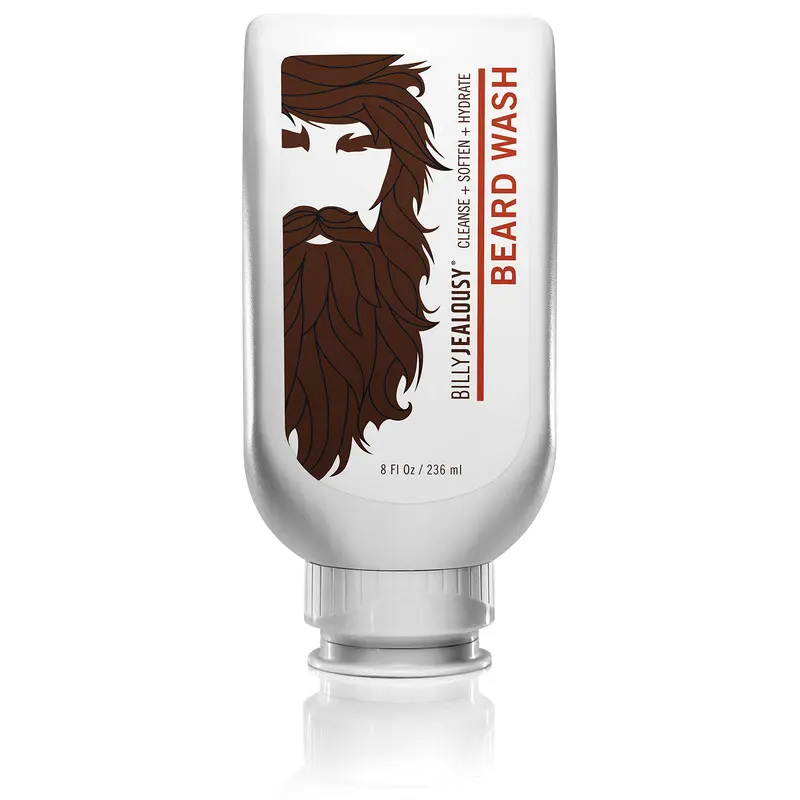 Billy Jealousy Beard Wash Hydratant pour Barbe – Shampoing barbe sans sulfates, 8 oz (Pack unique)
