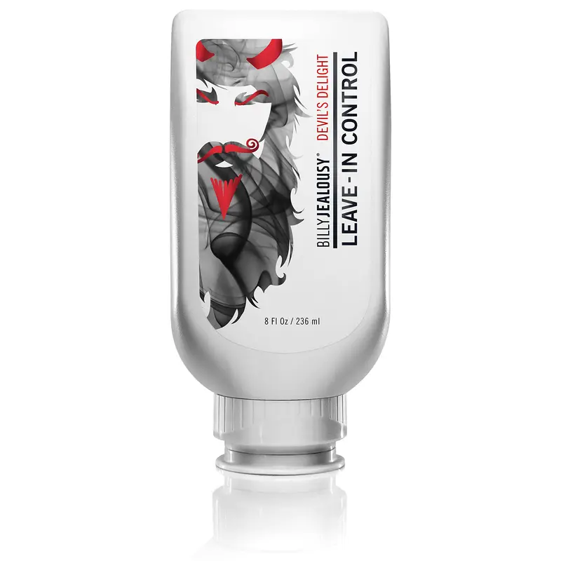 Billy Jealousy Devils Delight – Soin barbe sans rinçage, léger maintien et fini matte, parfum poivre noir santal, 236 ml