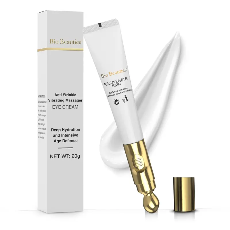 Bio Beauties Crème Yeux Massage Électrique – Décongestion, Hydratation et Lissage Anti-Âge